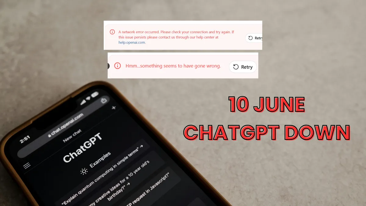 ChatGPT outage June 2025 error message