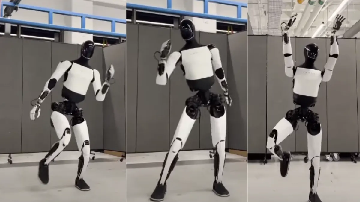Tesla Optimus Robot dance viral