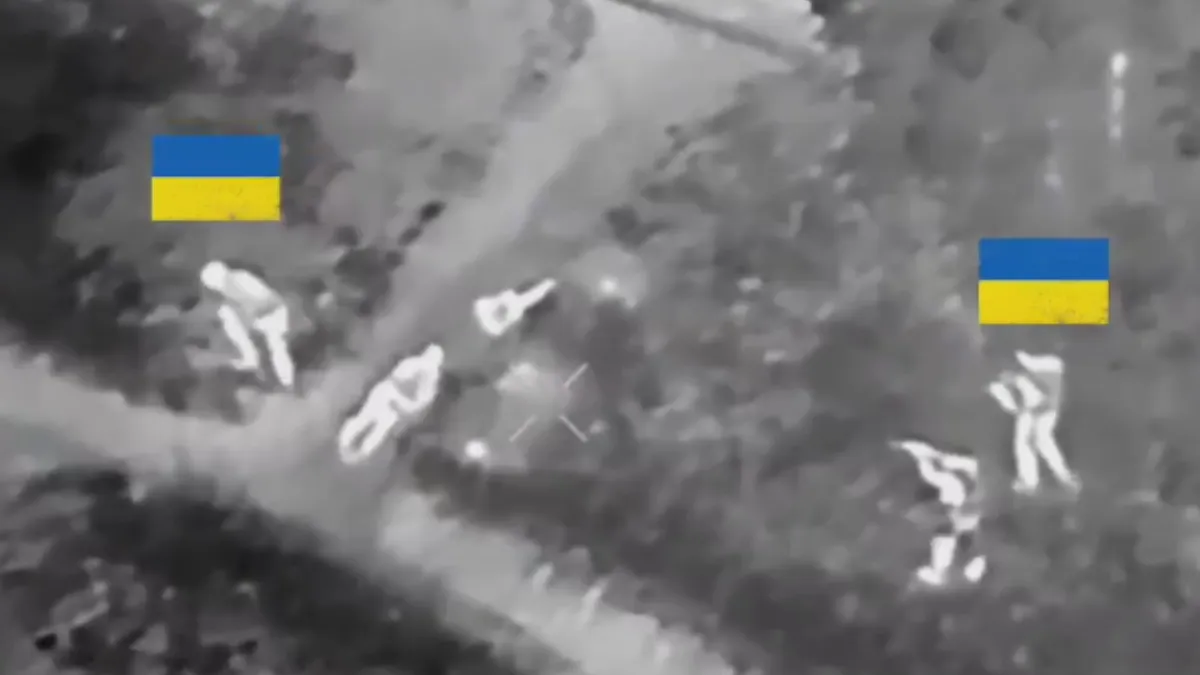 Ukrainian army drone video