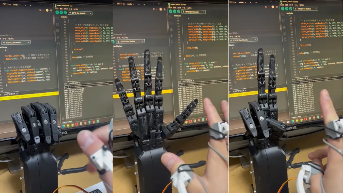 robotic hand glove teleoperation