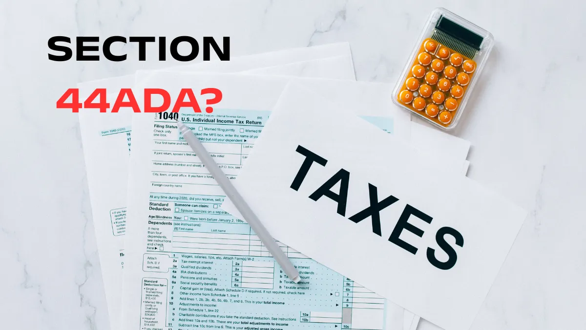 section 44ADA in hindi, 44ada income tax benefits, presumptive taxation scheme for professionals, 44ada itr kaise bharein, 44ada limit 2025