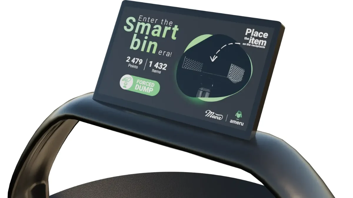 Ameru Smart Bin, AI डस्टबिन 2025, स्मार्ट कचरा प्रबंधन, AI recycling technology, Nvidia Orin Nano