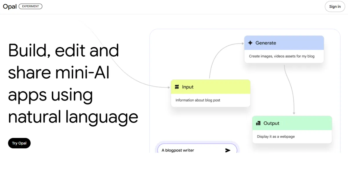 Google Opal, Google Opal AI, Google Opal tool, Google Opal launch, Google Opal free, Google Opal vs N8N