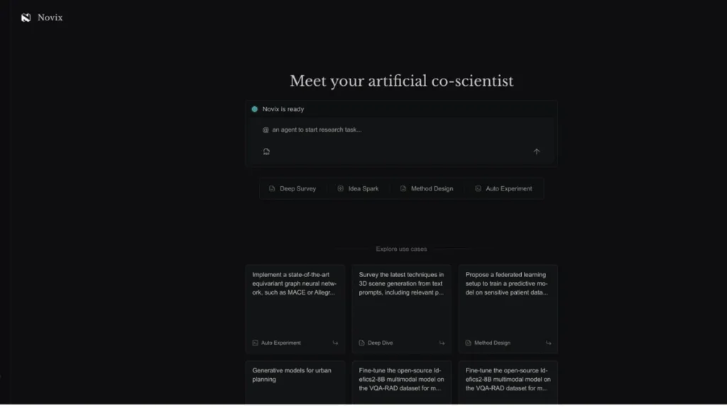 Novix AI, AI in Scientific Research, Novix platform, Scientific Discovery AI