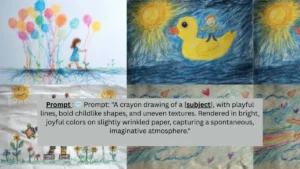 Crayon Drawing AI Prompt: बच्चों जैसी मासूम कला से बनाइए जादुई आर्ट!