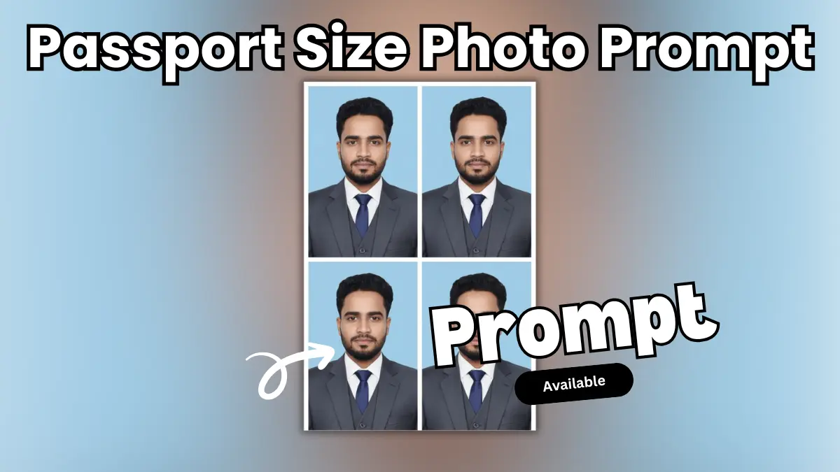Passport Size Photo Prompt, Hasnain Alvi AI Portrait, AI Passport Photo, Studio Quality Passport Image, 3 Piece Suit Portrait, AI Photography Prompt
