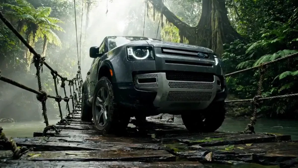 Veo-3 AI video, Google Flow video editor, Land Rover Defender AI video, hyper-realistic AI video, AI in advertising 2025