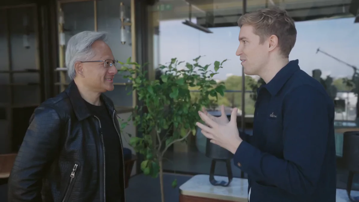 NVIDIA ElevenLabs partnership, AI audio technology, 120000 GPUs UK investment, Jensen Huang AI vision