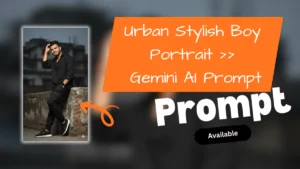 Urban Stylish Boy Portrait – Dark Moody Photography Prompt