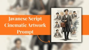 Javanese Script Cinematic Artwork Prompt – Ink, Watercolor & Architecture