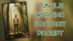 Jungle Morning Portrait Prompt – Realistic Nature Photography AI Style