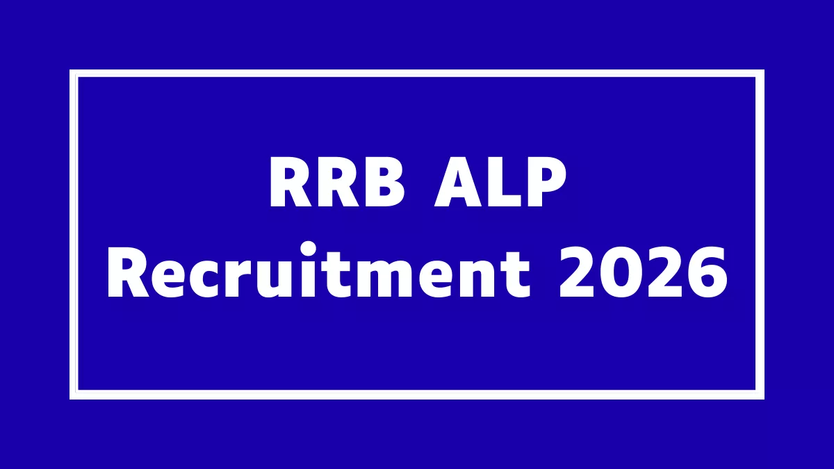RRB ALP Recruitment 2026
